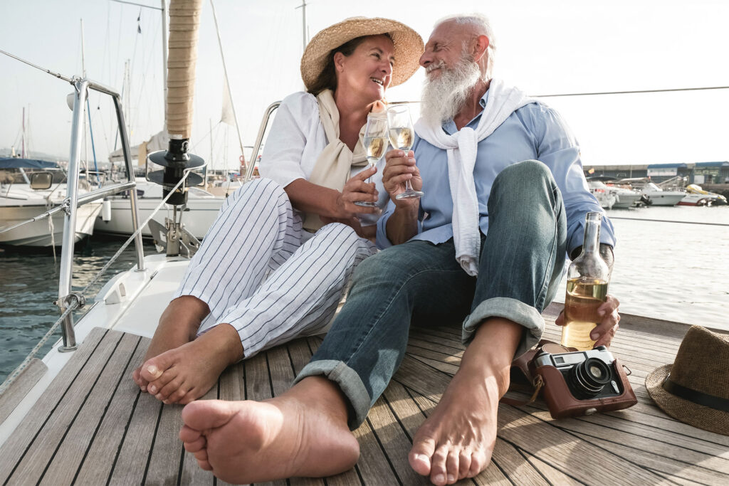 Advita Ortho couple on sailboat